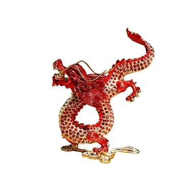 昇り龍 瑞雲昇龍 高さ10.5cm Sサイズ｜純金製置物/ガラスケース